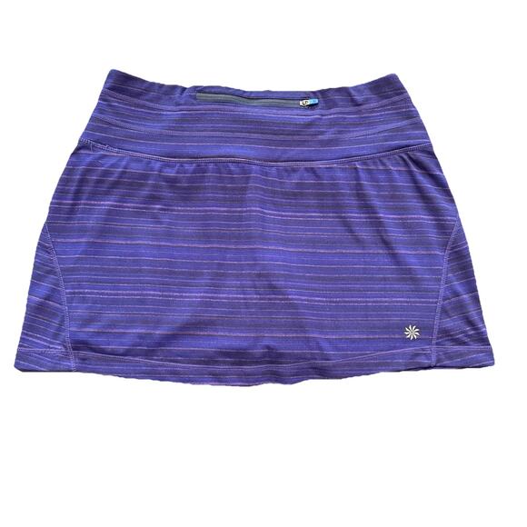 Athleta Relay Skort/Skirt Size Medium Purple Tennis Golf Athleisure Workout - Picture 3 of 9